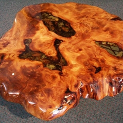 Resin filled ancient Kauri coffee table
